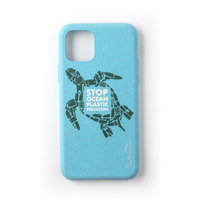Étui de protection en plastique biodégradable Wilma Stop iPhone 11 Pro Turtle - Bleu clair