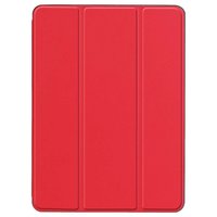 Just in Case Housse en cuir à trois volets pour iPad Air 3 10,5 pouces 2019 - Boucle de rangement pour stylet de protection standard rouge