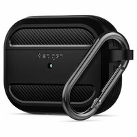 Étui en TPU Spigen Rugged Armor AirPods Pro - Étui de rangement noir