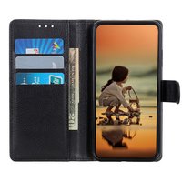 Étui portefeuille en similicuir pour iPhone 12 et iPhone 12 Pro - noir