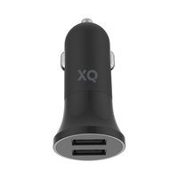 Chargeur allume-cigare XQISIT 4,8A 2 ports USB - Noir
