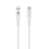 Câble XQISIT Extra Strong Braided Lightning vers USB C 3.0 - Blanc