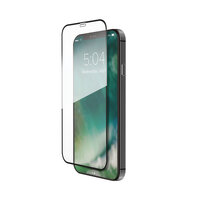 XQISIT Tough Glass E2E Glassprotector iPhone 12 mini Black Edge - Protection dureté 9H