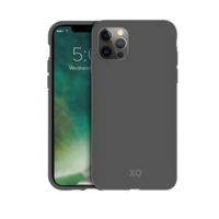 Coque Anti Bactérienne Dégradable Bio Xqisit Eco Flex pour iPhone 12 et iPhone 12 Pro - Gris