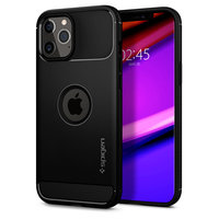 Coque Spigen Rugged Armor Air Cushion Technology pour iPhone 12 Pro Max - Noire