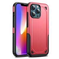 Pro Armor TPU avec coque rigide pour iPhone 13 Pro Max - rouge