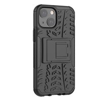 TPU antichoc avec coque robuste pour iPhone 13 mini - noir