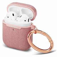 Étui en tissu Spigen Urban Fit pour AirPods 1 et 2 - or rose