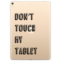 Just in Case Slim TPU Don't Touch Coque pour iPad 10.2 (2019 2020 2021) - transparente