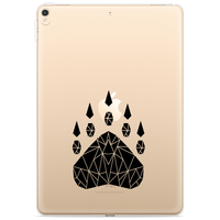 Just in Case Slim TPU une couverture de griffe d'ours pour iPad 10.2 (2019 2020 2021) - transparent