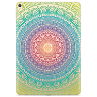 Just in Case Slim TPU Mandala Cover pour iPad 10.2 (2019 2020 2021) - Transparent
