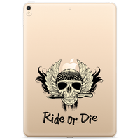 Just in Case Slim Housse TPU Ride or Die' pour iPad 10.2 (2019 2020 2021) - transparente