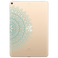 Just in Case Slim TPU a mandala cover pour iPad 10.2 (2019 2020 2021) - transparent