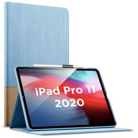 Étui en similicuir ESR Simplicity Holder pour iPad Pro 11 (2018 2020 2021) - Bleu et marron