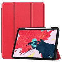 Étui en similicuir trois volets Just in Case pour iPad Pro 11 (2018 2020 2021) Porte-crayon - Rouge