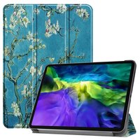 Étui en similicuir trois volets Just in Case pour iPad Pro 11 (2018 2020 2021 2022) - Bleu et noir