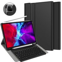 Étui QWERTY avec clavier Bluetooth Premium Just in Case pour iPad Pro 12.9 (2018) - Noir