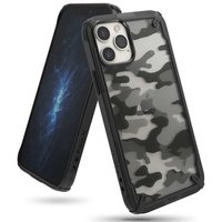 Coque Ringke Fusion X Camo et TPU Army Print pour iPhone 12 Mini - Noir