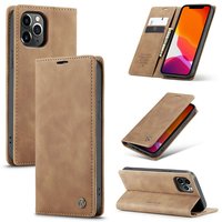 Étui portefeuille Caseme Slim Retro Wallet pour iPhone 12 Pro Max - Marron