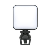 Xqisit Lampe Pour Ordinateur Portable Clip Caméra LED Lumière USB-C Réglable - Noir