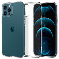 Spigen Liquid Crystal TPU avec étui à Air Cushion pour iPhone 12 et iPhone 12 Pro - Transparent