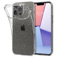 Spigen Liquid Crystal Glitter TPU avec étui à Air Cushion pour iPhone 13 Pro Max - Transparent