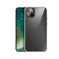 Coque Xqisit Phantom Glass Anti Bac en TPU et Verre Trempé pour iPhone 13 mini - Transparente