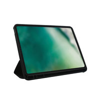 Coque En TPU Xqisit Piave Avec Porte-Crayon Pour iPad Air 4 10.9 2020 & iPad Air 5 2022 - Noir