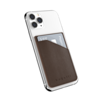 Porte-cartes universel pour téléphone Bugatti Praga Card Pocket - Chocolat