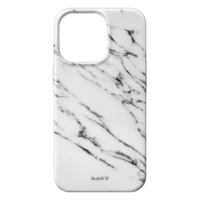 Coque en marbre Laut Huex Elements pour iPhone 13 Pro Max - blanche