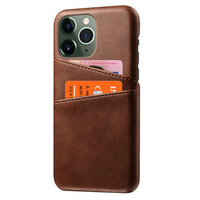 Étui en similicuir Duo Cardslot Wallet pour iPhone 12 et iPhone 12 Pro - marron