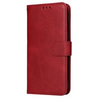Étui Bookcase en similicuir pour iPhone 14 Pro - rouge
