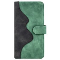 Étui Bookcase en similicuir pour iPhone 14 Pro - vert