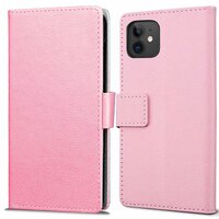 Étui portefeuille Just in Case pour iPhone 12 mini - rose