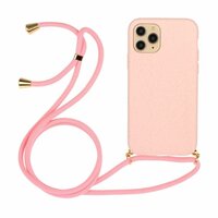 Coque en TPU souple Just in Case avec cordon de serrage pour iPhone 12 Pro Max - rose