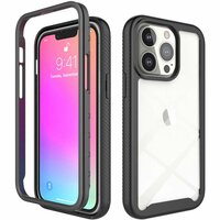 Coque Just in Case 360 Full Cover Defense pour iPhone 13 Pro - noir