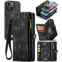 Étui portefeuille Caseme Vintage pour iPhone 14 Plus - noir