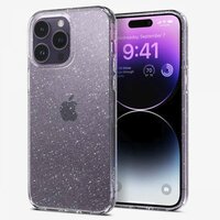 Coque Spigen Liquid Crystal Glitter pour iPhone 14 Pro - transparente