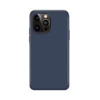 Xqisit NP Silicone case Anti Bac case pour iPhone 14 Pro - bleu