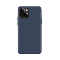 Xqisit NP Coque en silicone Anti Bac pour iPhone 14 Plus - bleu