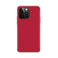 Xqisit NP Coque en silicone Anti Bac pour iPhone 14 Pro - rouge