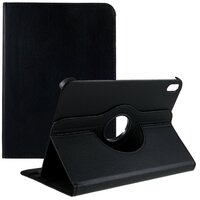Couverture En Cuir Faux Bibliothèque Rotative 360 Pour IPad 10ème Génération 10,9 Pouces 2022 - Noir