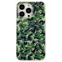 Coque TPU Army Camouflage Survivor pour iPhone 13 Pro Max - Vert Armée