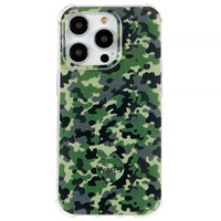 Coque Camo Survivor TPU avec coins renforcés pour iPhone 15 Pro - Vert Armée