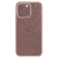 Coque Spigen Liquid Crystal Glitter pour iPhone 15 Pro - Rose Transparente