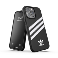 Coque en PU moulée adidas pour iPhone 13 et iPhone 13 Pro - Noir