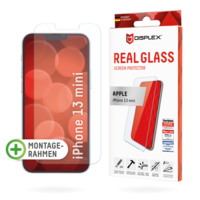 Protecteur d'écran en verre véritable Displex pour iPhone 13 mini - Transparent
