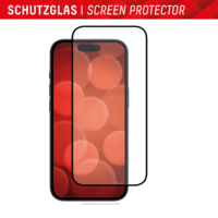 Protecteur d'écran à couverture complète en verre véritable Displex pour iPhone 15 Plus et iPhone 15 Pro Max