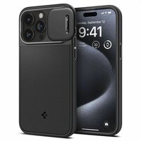 Coque Spigen Optik Armor Magfit pour iPhone 15 Pro - noir