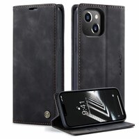 Caseme Retro Wallet Case housse pour iPhone 15 Plus - noir